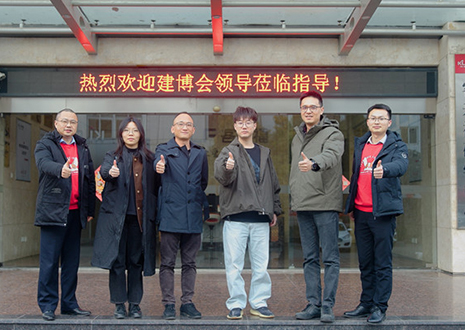 热烈欢迎中国建博会领导一行莅临银河官网智能科技股份有限公司参观指导！